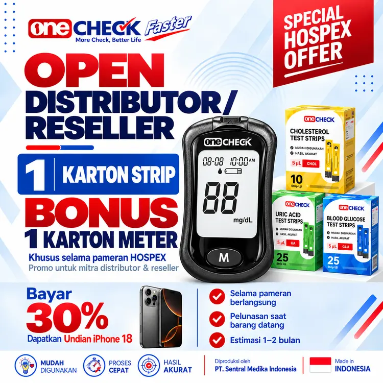 Promo Open Distributor Reseller oneCHECK Faster dan undian iPhone 18